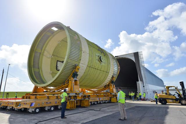 NASA image: Intertank STA awaits loading onto Pegasus Barge